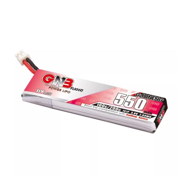 GNB Battery 3.8V 100C 550mAh 1S HV PH2 Cable - Image 2
