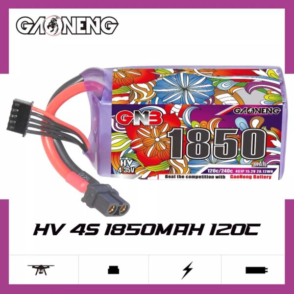 GNB LiPo Battery 15.2V 120C 1850mAh 4S HV