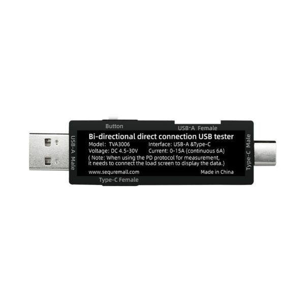 Sequre TVA3006 High Precision USB Volt-Ammeter Power Meter Type-C - Image 3